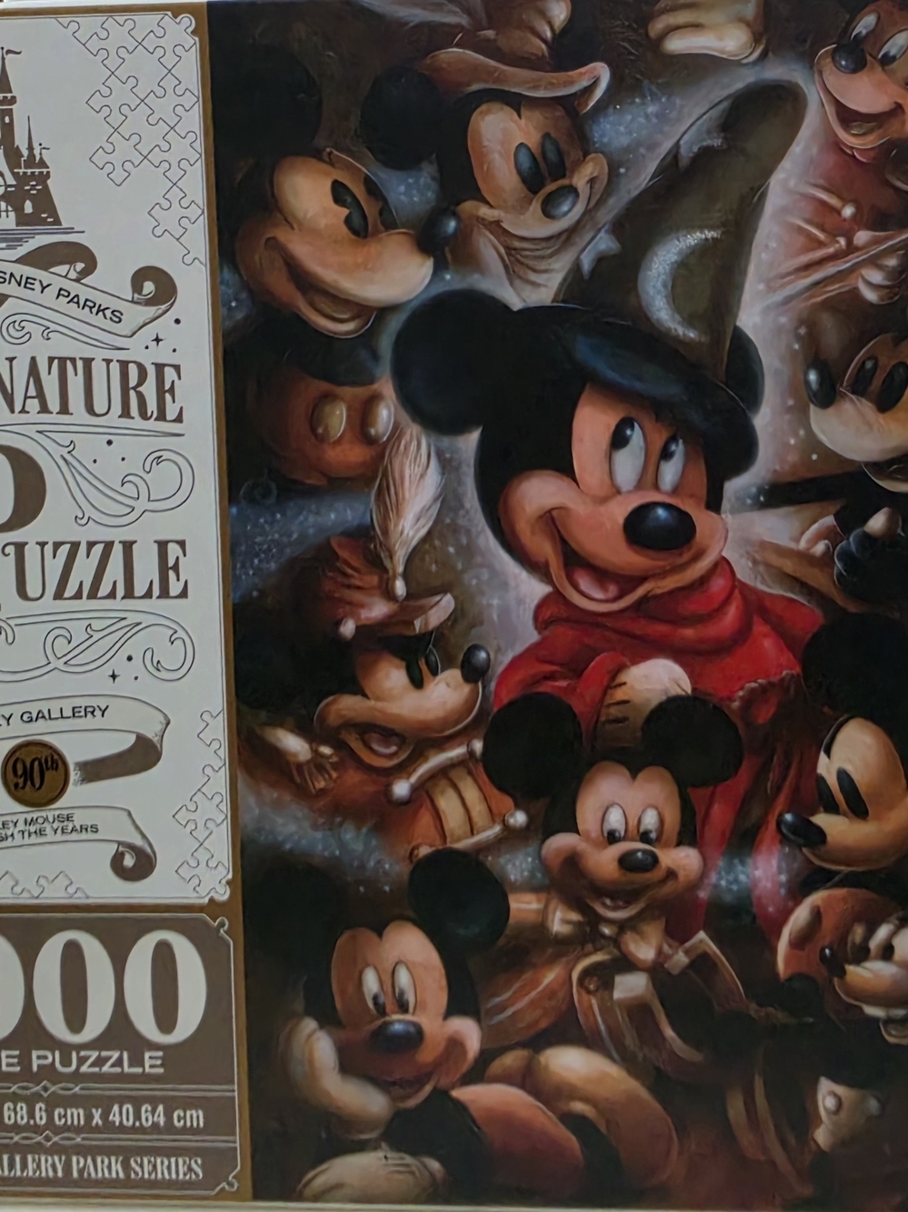 NWT Disney Parks Mickey Mouse Through the Years 1000 Pc Signature Puzzle 90th